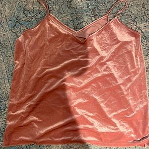 Velvet pink top